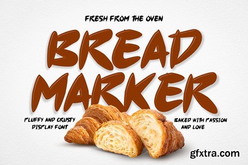 Bread Marker - Delicious Display Font QJZYUNX