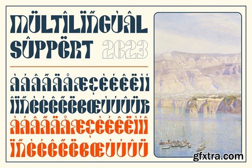 Graviard - Psychedelic Display Font 6ZTPPGY