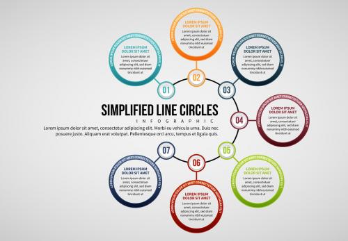 7 Step Circle Infographic - 208830661