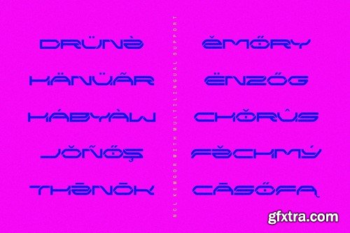 NCL Kemgor - Cyberpunk Futuristic Tech Font PQPFJX2