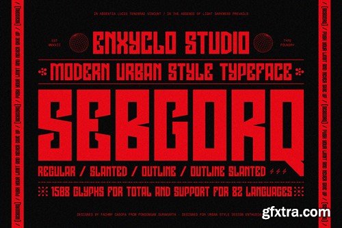 NCL Sebgorq - Urban Style Font U7FF6B3