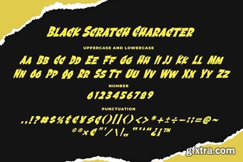 Black Scratch - Strong Bold Font 68QXY4M