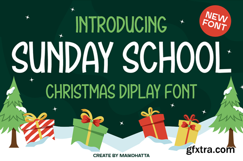 Sunday School - Christmas Display Font Y2HY5P5