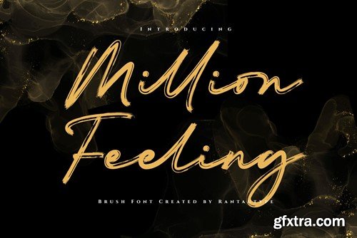 Million Feeling A Brush Font DDUYKUC