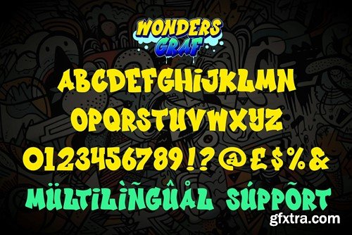 Wonders Graff - 3d Layered Graffiti Font RJCMNWU