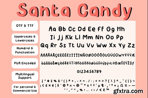 Santa Candy Christmas Handwritten Font 2JMGTGX