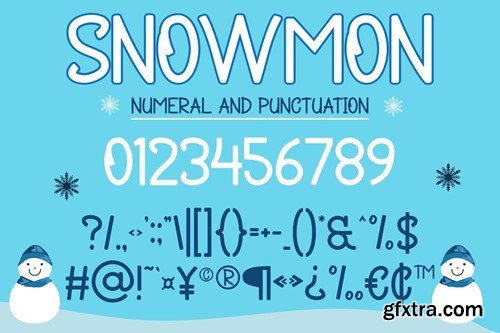 Snowmon - Christmas Display Font 7HF9T26