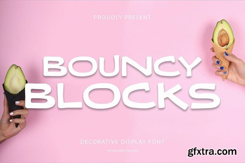 Bouncy Blocks - Decorative Font 583U5BU