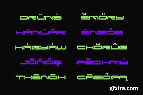 NCL Broesq - Cyberpunk Futuristic Tech Mecha Font M6QY6RN