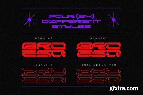 NCL Broesq - Cyberpunk Futuristic Tech Mecha Font M6QY6RN