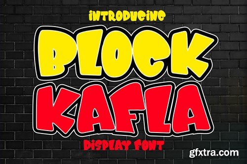 Block Kafla - Bold Cartoon Font ZZKMQ84