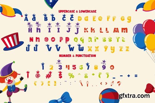 Jester Jumble - Fun Clown Font HURDKWL