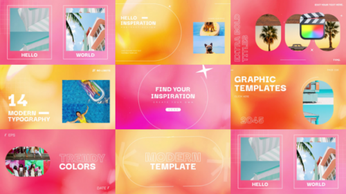 Videohive - Colorful Animation Typography  FCPX - 48491650 - 48491650