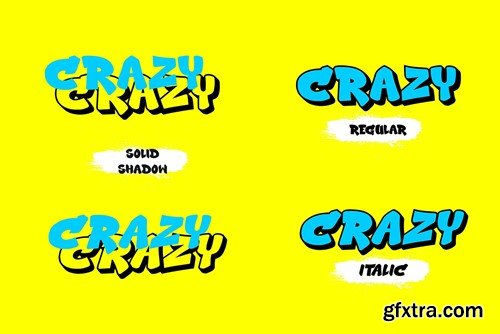 Urban Crazy - 3d Layered Graffiti Font KJWXHXC