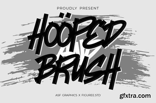 Hooped Brush - Natural Brush Font K7HDKBJ