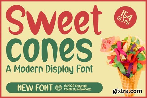 Sweet Cones - Modern Display Font UYMV95P