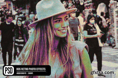 80s Retro Photo Effects 92QEMY9