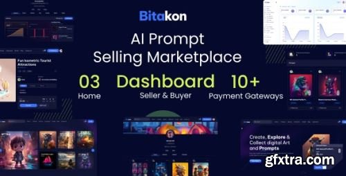 CodeCanyon - Bitakon - AI Prompt Buy Selling Marketplace (Multi Seller) v1.0.4 - 48756456 - Nulled