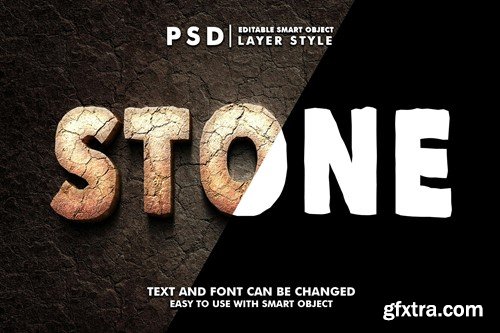 Stone Editable Text Effect 5XRP652