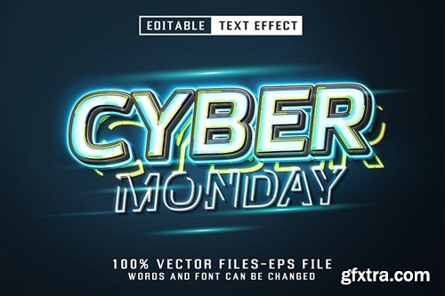 Cyber Monday Editable Text Effect 87RHW2Q