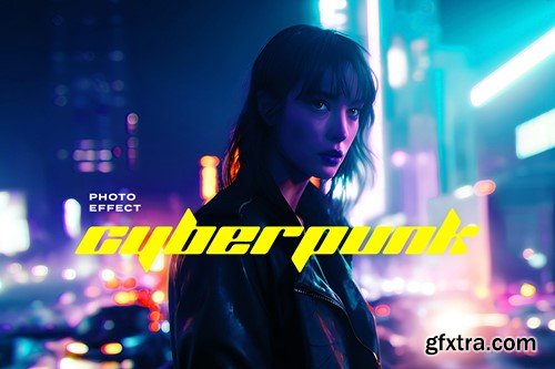 Futuristic Cyberpunk Photo Effect YUFD849