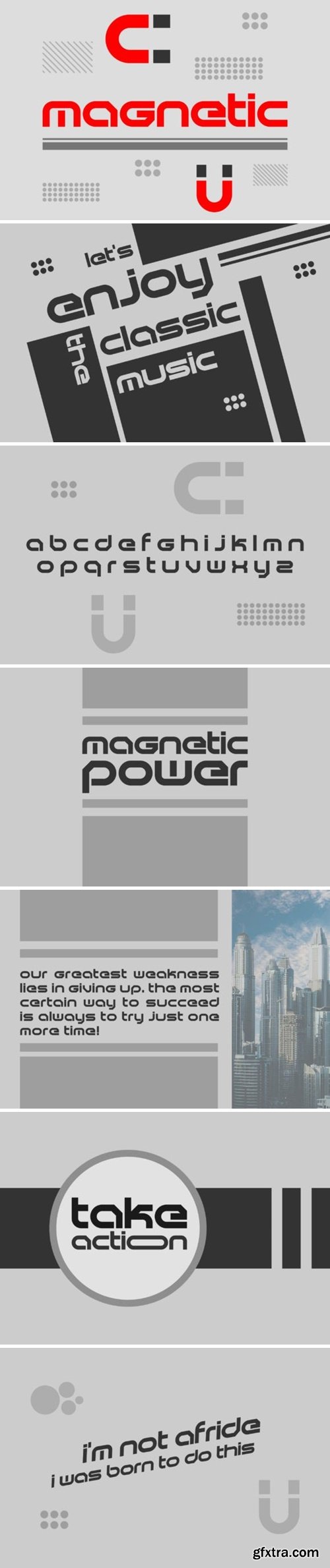 Magnetic Font