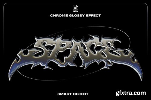 Glossy Chrome Logo - Text Photoshop Effect 5PKSKV3