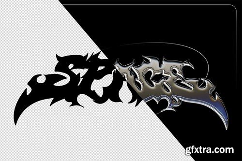 Glossy Chrome Logo - Text Photoshop Effect 5PKSKV3