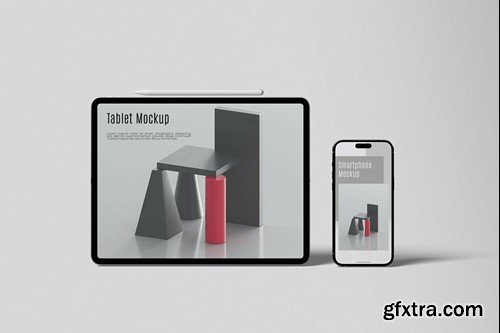 Tablet and Phone Mockup CR6VNHU