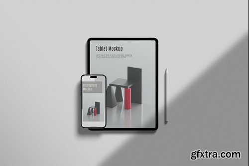 Tablet and Phone Mockup CR6VNHU