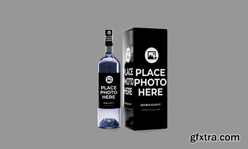 Wine Bottle Packaging Mockup 275MNWH