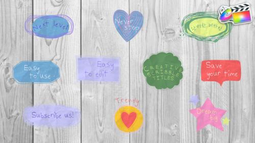 Videohive - Creative Scribble Titles for FCPX - 48504746 - 48504746