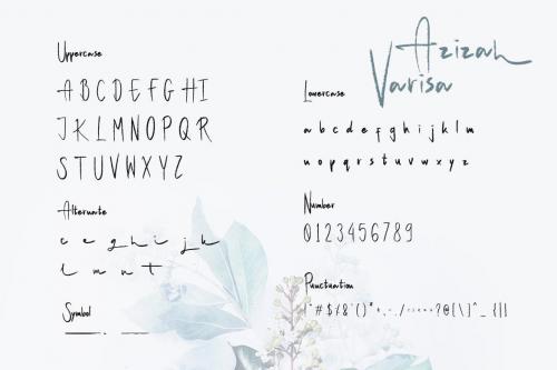 Azizah Varisa Script Handwritten Brush