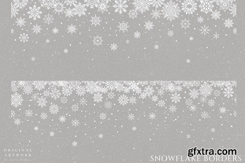 Snowflake Seamless Borders Winter SVG Snow HBTG7JF