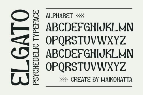 Elgato - Psychedelic Font