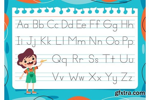 Alphabet Tracing Worksheet S3SXDYU