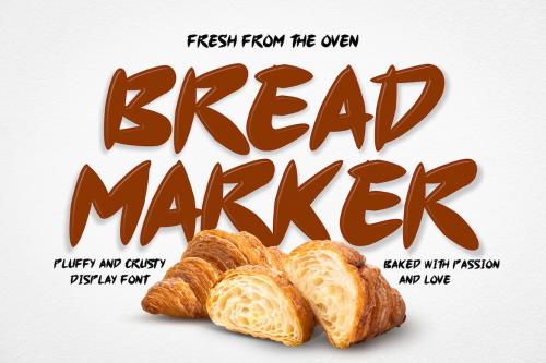 Bread Marker - Delicious Display Font