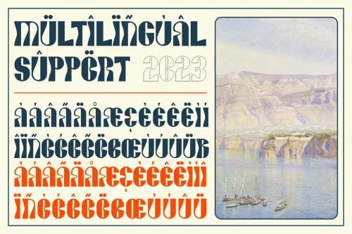 Graviard - Psychedelic Display Font