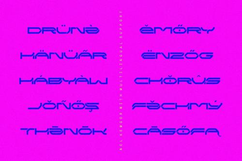 NCL Kemgor - Cyberpunk Futuristic Tech Font