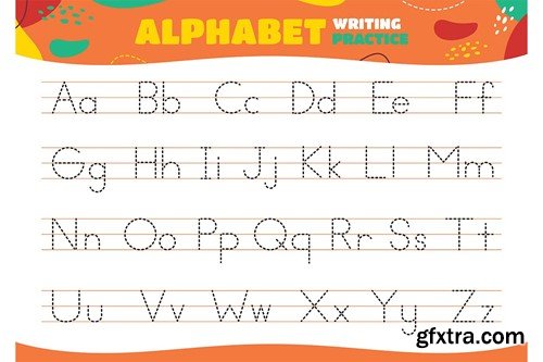 Alphabet Tracing Worksheet QM4MC96