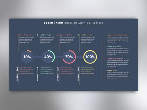 Percentage Circle Chart Infographic Poster Layout - 213245103