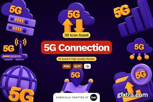 3D 5G Connection Icon AALC2QN