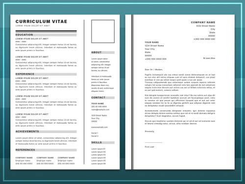 Resume and Cover Letter Layout - 213260406