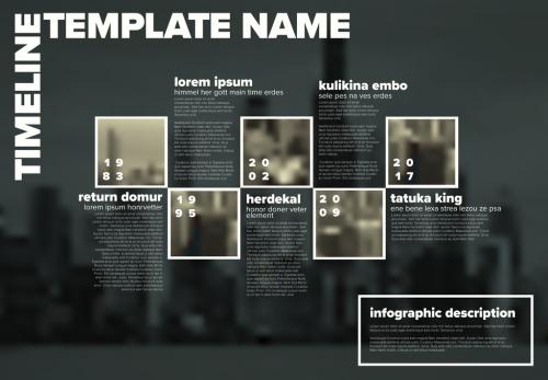 Timeline Layout with City Image - 213290993