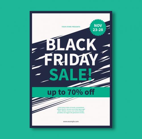 Black Friday Sale Flyer Layout - 213712268