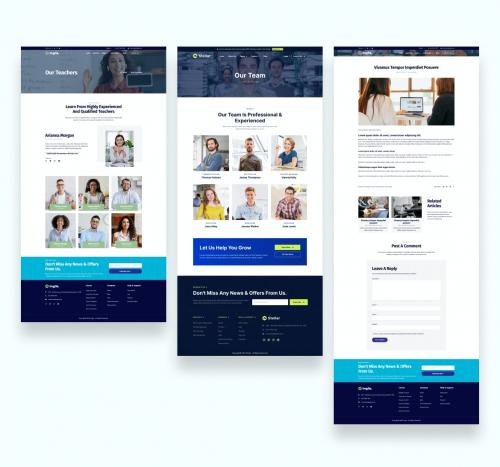 Language Course & Tutoring Website UI Template