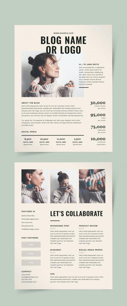 Blog Media Kit Layout - 215103630