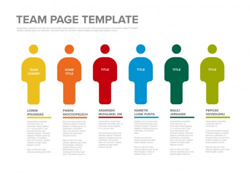 Team Infographic Layout with People Illustrations - 215137871