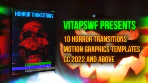 Videohive - Halloween Horror Transitions | MOGRT - 48354311 - 48354311