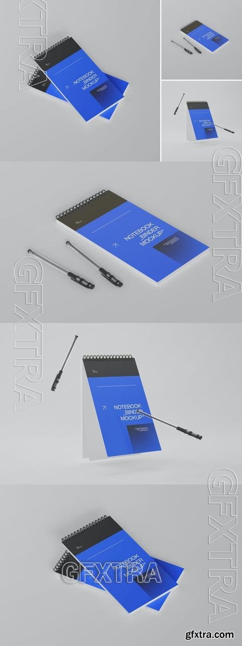 Notebook Binder Mockup 75PRE8V